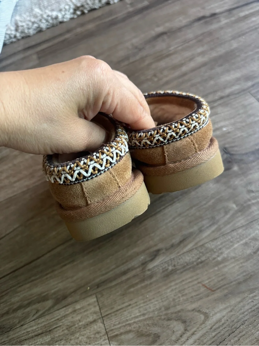 Toddler Ugg tasman slippers brown size 8